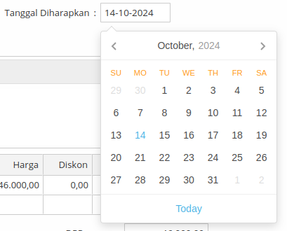 Gambar Kotak Isian Tanggal