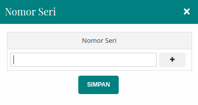 Gambar Dialog Pengisian Nomor Seri