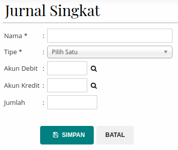 Gambar Formulir Jurnal Singkat