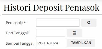 Gambar Laporan Deposit Pemasok