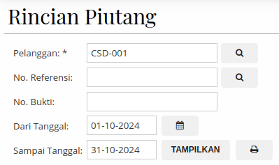 Gambar Laporan Rincian Piutang