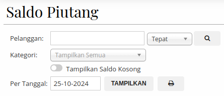 Gambar Laporan Saldo Piutang