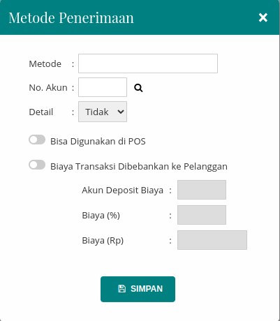 Gambar Formulir Metode Penerimaan