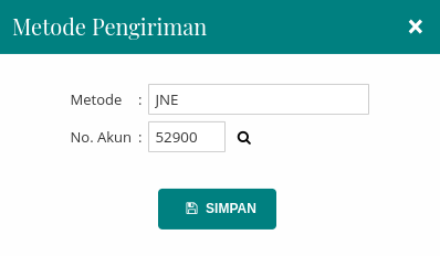 Gambar Formulir Metode Pengiriman