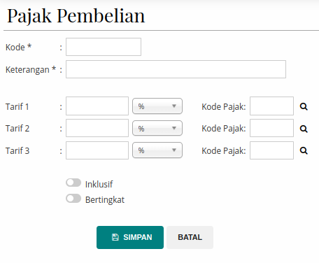 Gambar Formulir Pajak Pembelian