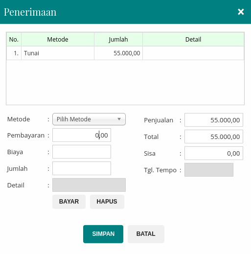 Gambar Formulir Penerimaan